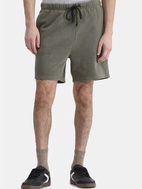 No Boundaries Olive Drawstring Athletic Shorts